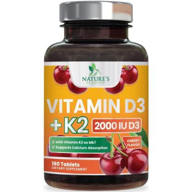 Imagem de Suplemento Nature'S Nutrition Vitamina D3 K2 2000U/75Mcg-Unissex