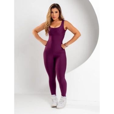 Imagem de Macacão Longo Legg Fitness Academia Bojo Removível-Feminino