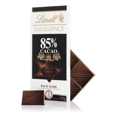 Imagem de Chocolate Amargo 85% Cacau Lindt Excellence Tablete 100g