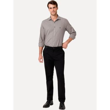 Imagem de Camisa Dudalina Masculina Comfort Superfine Cotton Milano Marrom Escuro 53.06.4924 59-Masculino