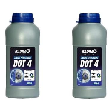 Imagem de Kit 2 Fluído Óleo De Freio Dot 4 Original Radnaq 500ml - Congratulatio