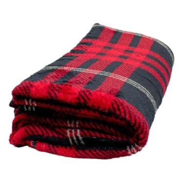 Imagem de Manta Casal Microfibra Estampado Xadrez Sortida - Camesa Est - Congrat