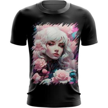 Imagem de Camiseta Dryfit Mulher de Rosas Paixão 16 - Kasubeck Store®, Baby Look