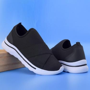 Imagem de Tênis Feminino Elastico Duplo Macio New Styllus Original - CalifórniaShoes Cor:;Tamanho:41-Unissex
