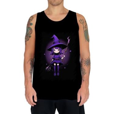 Imagem de Camiseta Regata Bruxa Halloween Púrpura Festa 1 - Kasubeck Store, INF 
