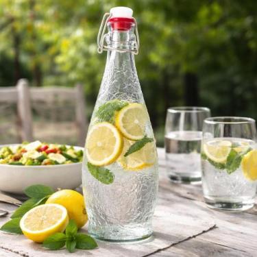 Imagem de Garrafa de Vidro 950 ml com Tampa Hermética Design Elegante - Yeet