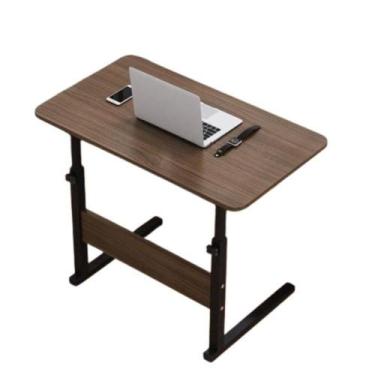 Imagem de Mesa para computador notebook com rodinhas altura ajustavel multifunci