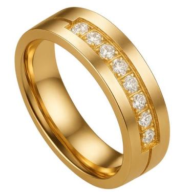 Imagem de Alianças Banhada Ouro 18k Casamento Tradicional Noivado Anel Anatômica