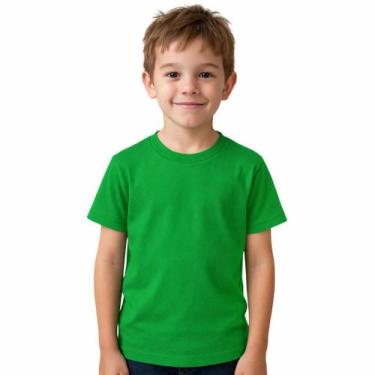 Imagem de Camiseta Infantil Menina E Menino Básica 100% Algodão Premium Confortá