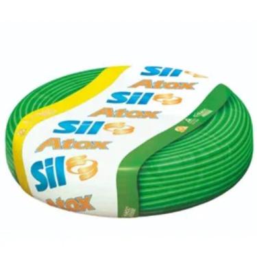 Imagem de Rolo Cabo Fio Elétrico Flexível 4mm 25m 750V Verde Sil