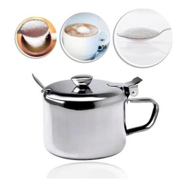 Imagem de Açucareiro em Inox Redondo Capacidade 450 ML - Click Inox