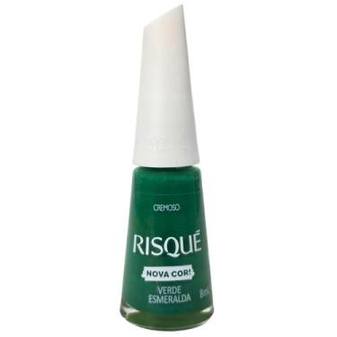 Imagem de Esmalte Cremoso Verde Esmeralda Risque 8ml - Risqué