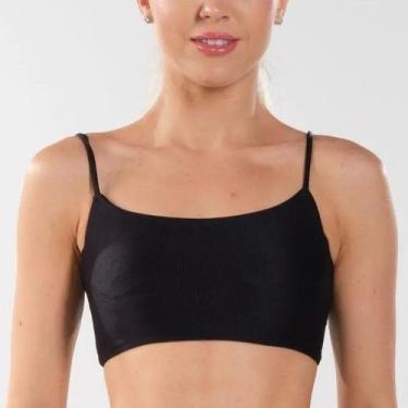 Imagem de Top Pesponto Titanium Feminino Acquamires, Preto, GG