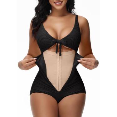 Imagem de Maiô SHAPSHE 2024 Modelador com Controle de Barriga Preto