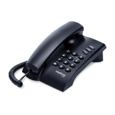 Imagem de Telefone Intelbras Pleno Preto Sem Chave Com Fio 4080051