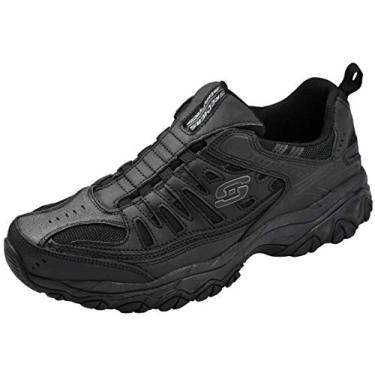 Imagem de Mocassim masculino Skechers Afterburn M. Fit Wonted, Preto/preto, 11.5