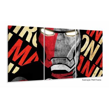 Imagem de Quadro Homem de Ferro Ironman Decorativo Sala Quarto 3 peças