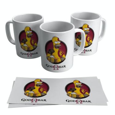 Imagem de Caneca Homer Simpson God Of Bar Simpsons 325ml