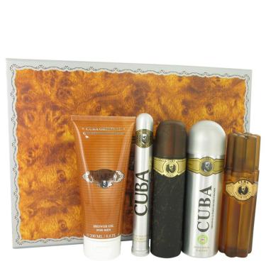 Imagem de Perf.Cx.Pres.Cuba Gold Fragluxe EDT+P/Barba+ Des.+ Gel De Banho+5 ML EDT