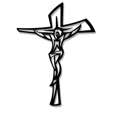 Imagem de Crucifixo em mdf pintado