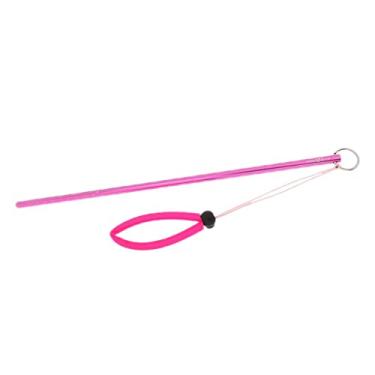 Imagem de simhoa 34 cm haste ponteiro de haste de mergulho de liga de alumínio durável + alça de pulso - rosa