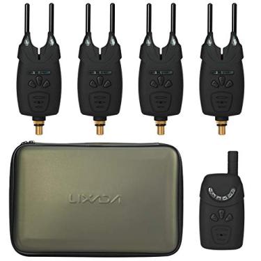 Imagem de Tingpai Alertas eletrônicos de pesca Alarme de mo ida LED alarme de pesca sem fio Receptor de pesca Kit de alerta sonoro com estojo