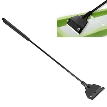 Imagem de Raspador de algas TEUOPIOE para aquários de vidro, limpador de tanques de peixes, raspadores de algas de aquário com 10 lâminas de aço inoxidável(48cm)