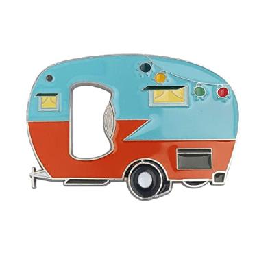 Imagem de Abridor de garrafas magnético com adesivo de ímãs de geladeira, abridor de garrafas de trailer, abridor de garrafa de caravana, ideia de presente de cerveja exclusiva para amantes de campistas,
