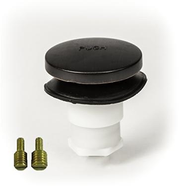 Imagem de PF WaterWorks PF0935-ORB Rolha de ralo para banheira/banheira com toque universal (bico ou acionada por pés) inclui encaixes de 0,9 cm e 0,6 cm, sem apanhador de cabelo, bronze polido a óleo