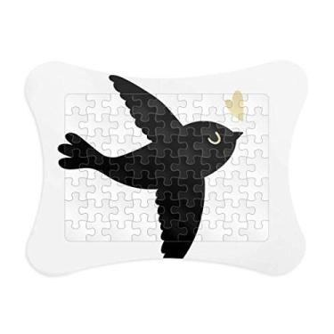 Imagem de Lover Bird – Moldura de quebra-cabeça estilo coração com citação de coração
