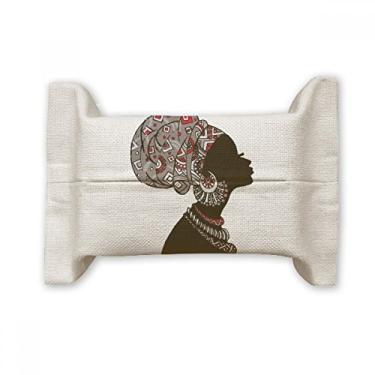 Imagem de Bolsa de linho de algodão para mulheres aborígenes africanas pretas