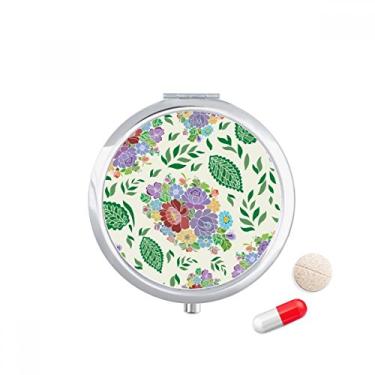 Imagem de Caixa de comprimidos chinesa com estampa de flores, estilo japonês, bolso para remédios