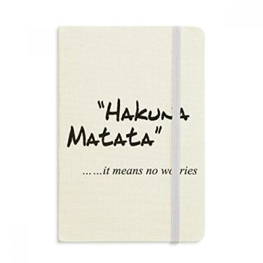 Imagem de Caderno com citação No worries Capa dura para diário clássico A5