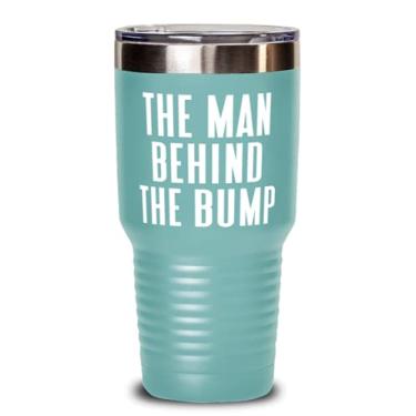 Imagem de Unique Papa, The Man Behind The Bump, lindo copo de 850 g para pai da filha