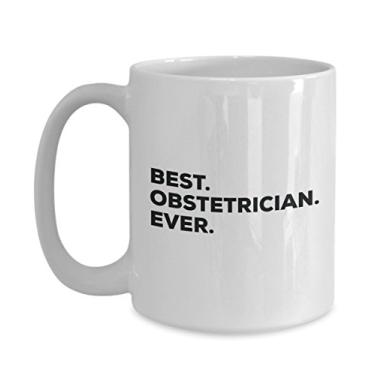 Imagem de Caneca Best Obstetrician ever – Caneca de café divertida – Thank You Apreciation For Christmas Birthday Holiday Ideias exclusivas de presente