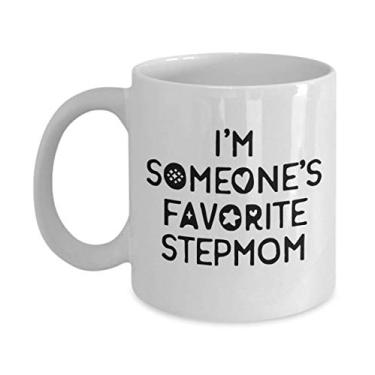 Imagem de Caneca de madrasta – presente para madrasta – presente de madrasta – xícara de café – ideia de presente de dia das mães – ideia engraçada de presente para aniversário, Natal