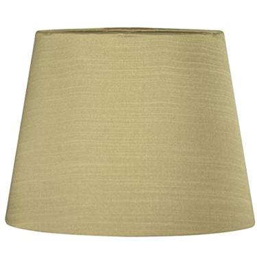 Imagem de Cúpula de Abajur Tecido Shantung Dourado 20x16cm