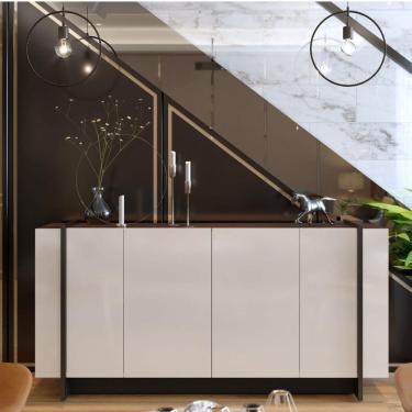 Imagem de Buffet 4 Portas Copacabana Colibri Off White/Nogueira