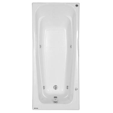 Imagem de Banheira Hidromassagem Astra Bella Super Luxo 170cmx75cmx38cm - 03 Jatos Gel Coat P1 Sem Aquecedor 220V