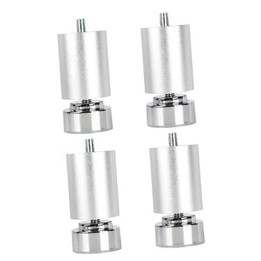 Imagem de 4 de sofá, de armação de cama de rosca M10, liga ajustável que substitui de móveis de metal, pés de mesa M10 para mesas de, Argent 8cm