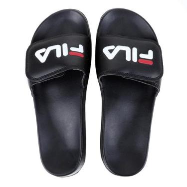 Imagem de Chinelo Slide Fila Drifter Vlc Masculino - Preto E Branco