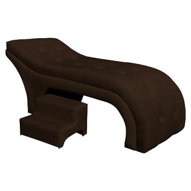 Imagem de Maca Mesa Estética Facial Cílios Sobrancelhas Salão Massagem Veludo Botonê 70 cm - Estopar