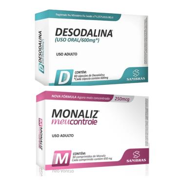 Kit 2 Desodalina 600Mg - 60 Cápsulas +2 Monaliz 30 Comp em Promoção é no  Buscapé