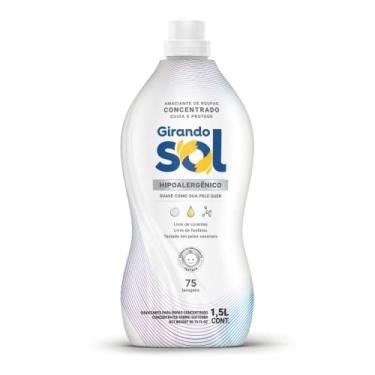 Imagem de Girando Sol Amaciante Concentrado Hipoalergênico 1 5L Amaciante De Roupas Concentrado Branco Suave Como Sua Pele Quer Rende 75 Lavagens
