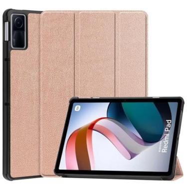 Imagem de Capa Case Para Xiaomi Redmi Pad Se 11" Polegadas 2023 + Caneta Touch DM ACESSÓRIOS (Rosê)