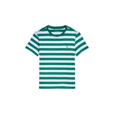 Imagem de Infantil - Camiseta Listra Regular Summer Reserva Mini Verde  menino