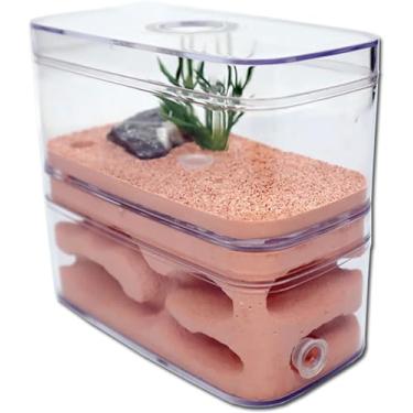 Imagem de Gesso ninho de formiga fazenda animal de estimação formigueiro castelo casa ecológica natural formigas caixa de alimentação oficina acrílica 12 * 6 * 10cm