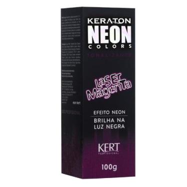 Imagem de Kit 2 Keraton Neon Colors Laser Magenta 100G - Kert