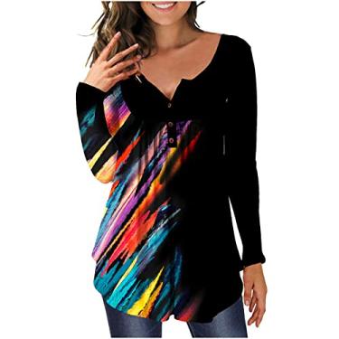 Imagem de Camisetas femininas plissadas degradê floral camiseta feminina manga curta gola quadrada verão outono camiseta 2024, X-340 multicolorido, P