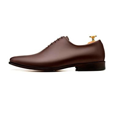 Imagem de ADOLFO TURRION Sapato de couro clássico/formal Oxfords Wholecut Madrid, Marrom escuro, 40